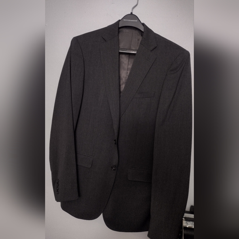 Calvin Klein Charcoal Blazer and Pant Suit